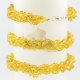Yellow amber bracelet with silver clasp